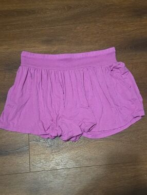 Terra & Sky pink shorts 1X (16W-18W)